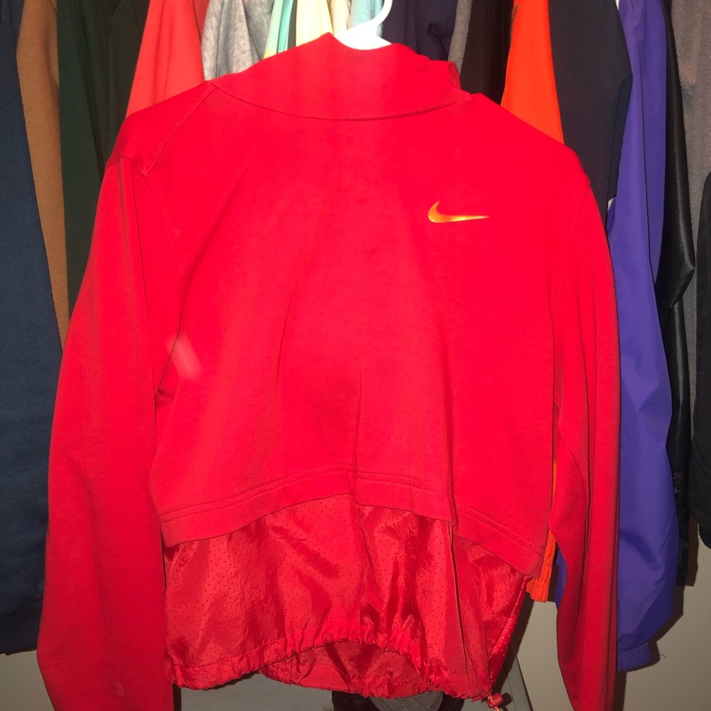 Red and Orange Nike Hoodie